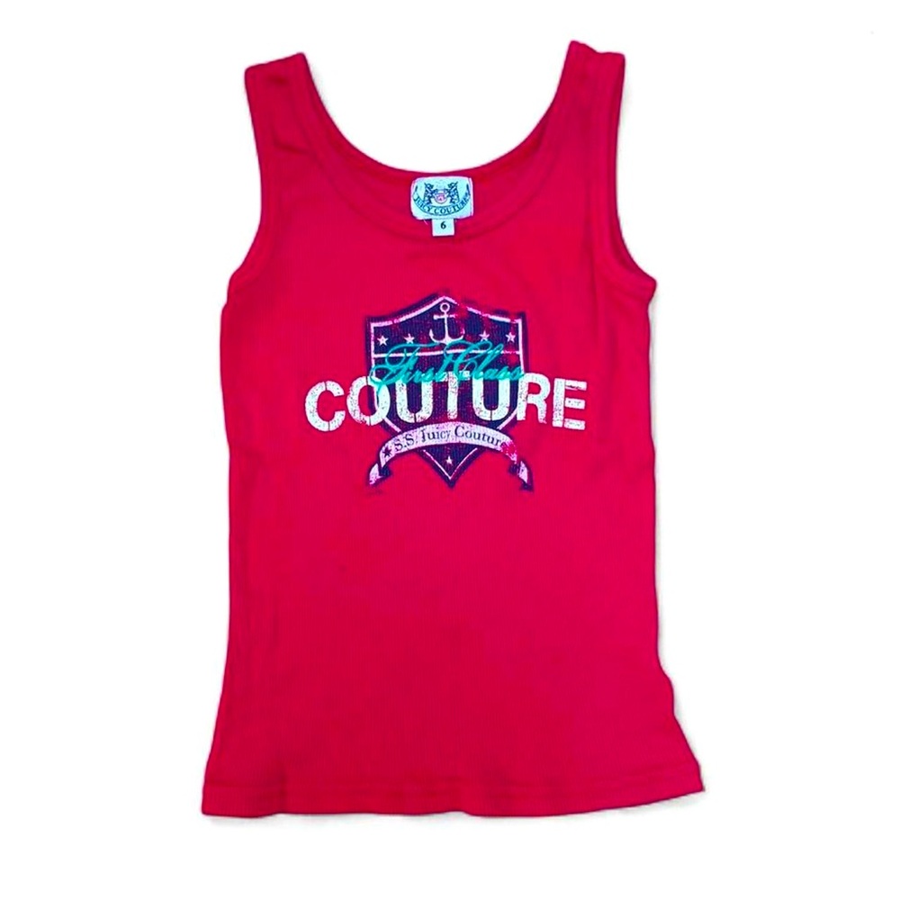 2000’s Vintage Kids Juicy Couture Ribbed Tank Top